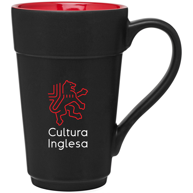 16 oz stride mug - matte black