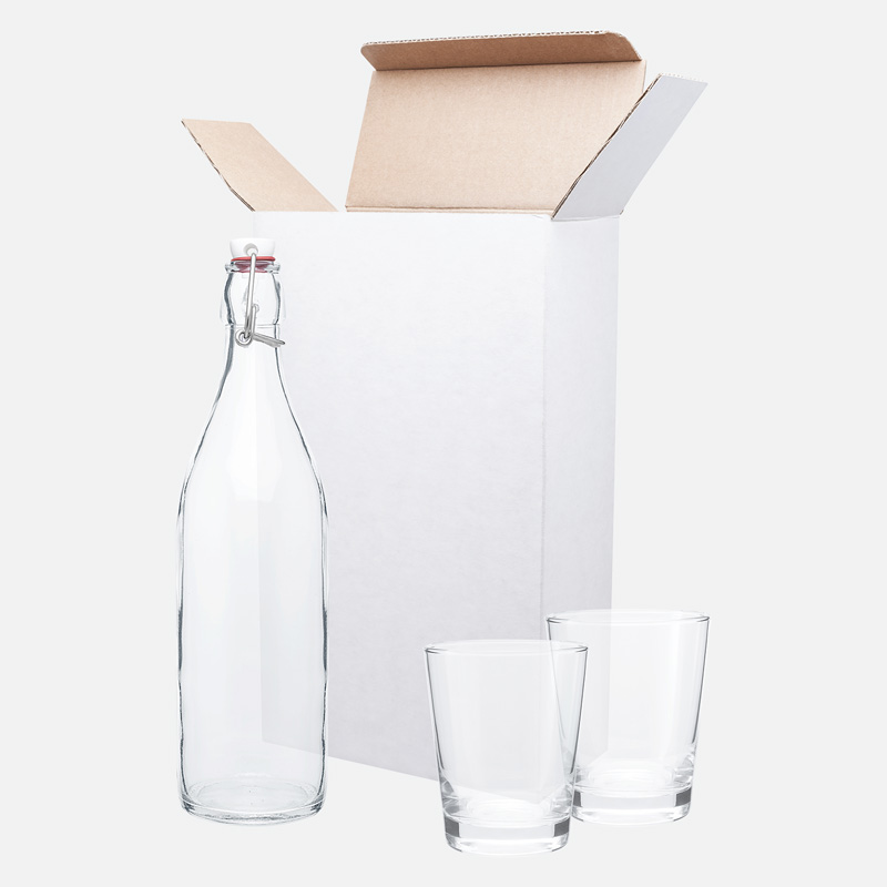 h2go giara/ double old fashioned glass gift set